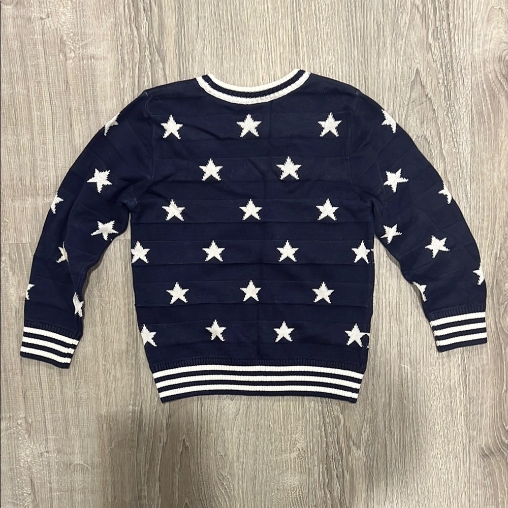 Hanna Andersson Navy and White Star Sweater - Picture 3 of 3